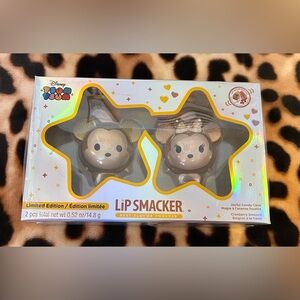 Limited edition Disney tsum tsum lip smackers Mickey and Minnie glitter set